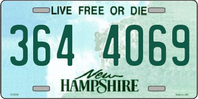 NH license plate 3644069