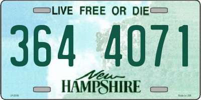 NH license plate 3644071