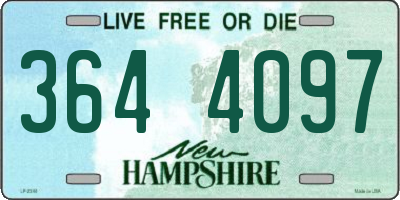 NH license plate 3644097