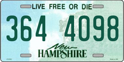 NH license plate 3644098