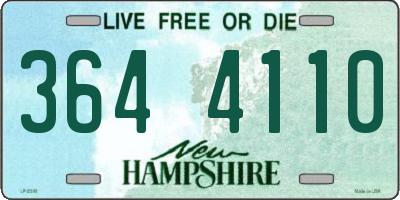 NH license plate 3644110