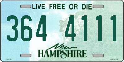 NH license plate 3644111