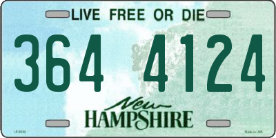 NH license plate 3644124