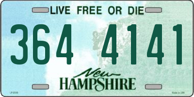 NH license plate 3644141
