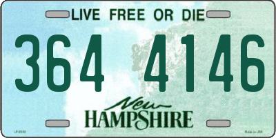 NH license plate 3644146