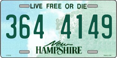 NH license plate 3644149