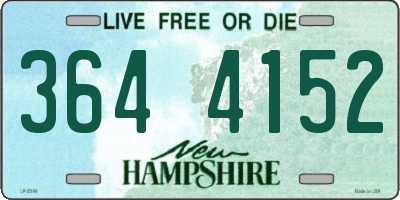 NH license plate 3644152