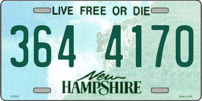 NH license plate 3644170