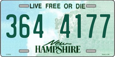 NH license plate 3644177