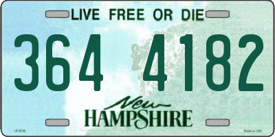 NH license plate 3644182