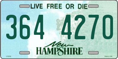 NH license plate 3644270