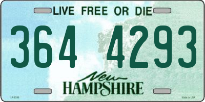 NH license plate 3644293
