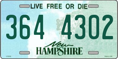 NH license plate 3644302