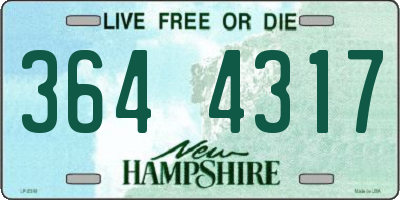 NH license plate 3644317
