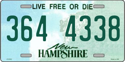 NH license plate 3644338