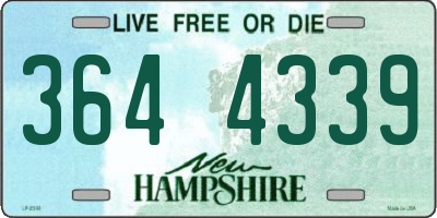 NH license plate 3644339