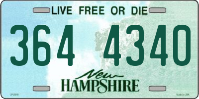 NH license plate 3644340