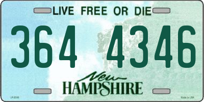 NH license plate 3644346