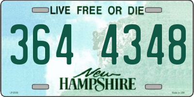 NH license plate 3644348