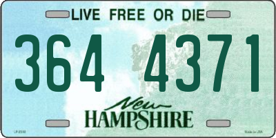 NH license plate 3644371