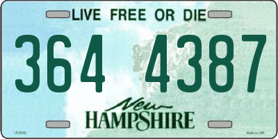 NH license plate 3644387