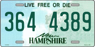 NH license plate 3644389