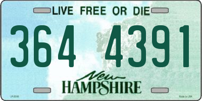 NH license plate 3644391