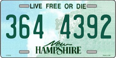 NH license plate 3644392