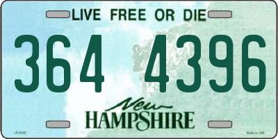 NH license plate 3644396