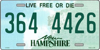 NH license plate 3644426