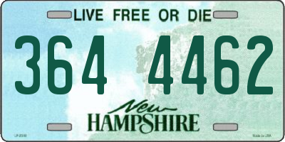 NH license plate 3644462