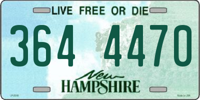 NH license plate 3644470