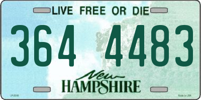NH license plate 3644483