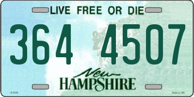 NH license plate 3644507