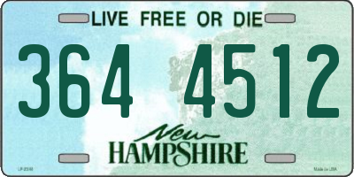 NH license plate 3644512