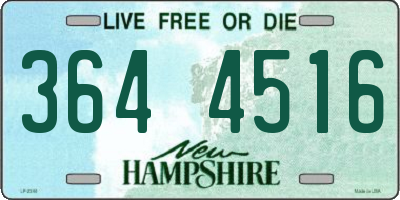 NH license plate 3644516