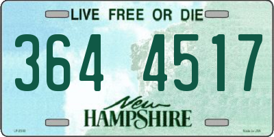 NH license plate 3644517