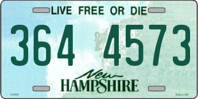 NH license plate 3644573