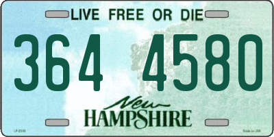 NH license plate 3644580
