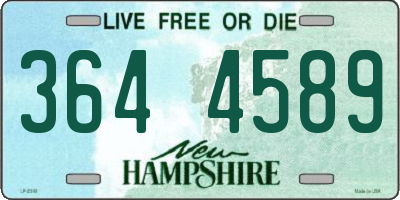 NH license plate 3644589