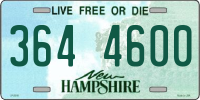 NH license plate 3644600