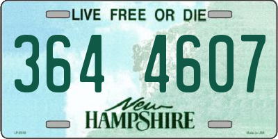 NH license plate 3644607