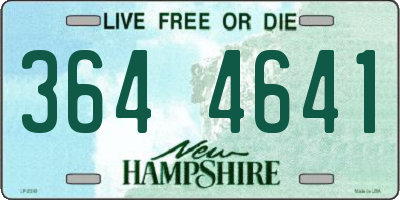 NH license plate 3644641