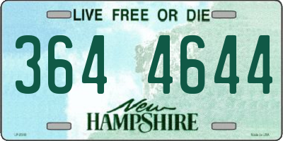 NH license plate 3644644