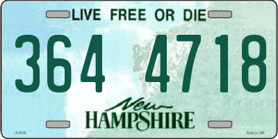 NH license plate 3644718