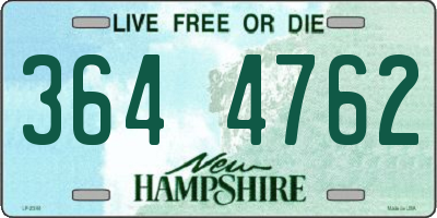 NH license plate 3644762