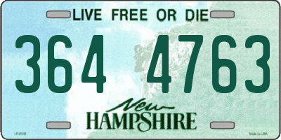 NH license plate 3644763