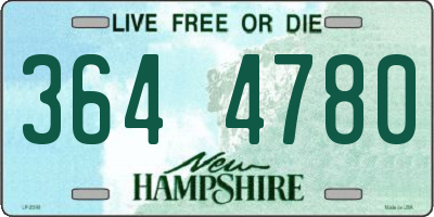NH license plate 3644780