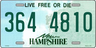 NH license plate 3644810
