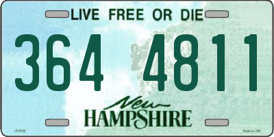 NH license plate 3644811